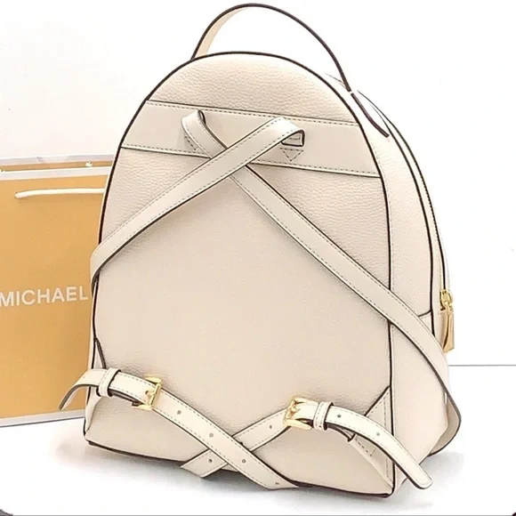 Michael Kors Women's Valerie Medium Pebbled Leather Backpack
Light Cream 
NWT - Picture 3 of 16